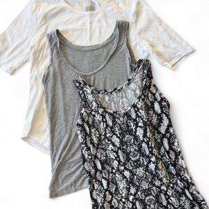 Bundle of 3 Tops | Calvin Klein Tanks + Time and Tru Tee